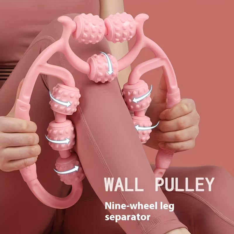 Nine-Roller Circular Leg Clamp Roller, Leg Massager, Muscle Relaxer, Leg Clamp, Home Use Leg Small Equipment