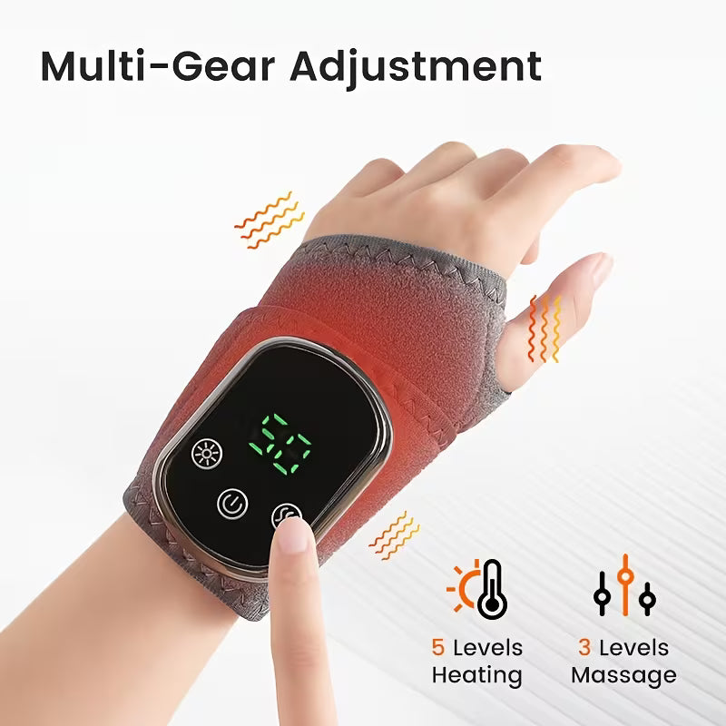 Wrist massager, vibration massager, with function, easy to carry, rechargeable, is the best gift for parents.