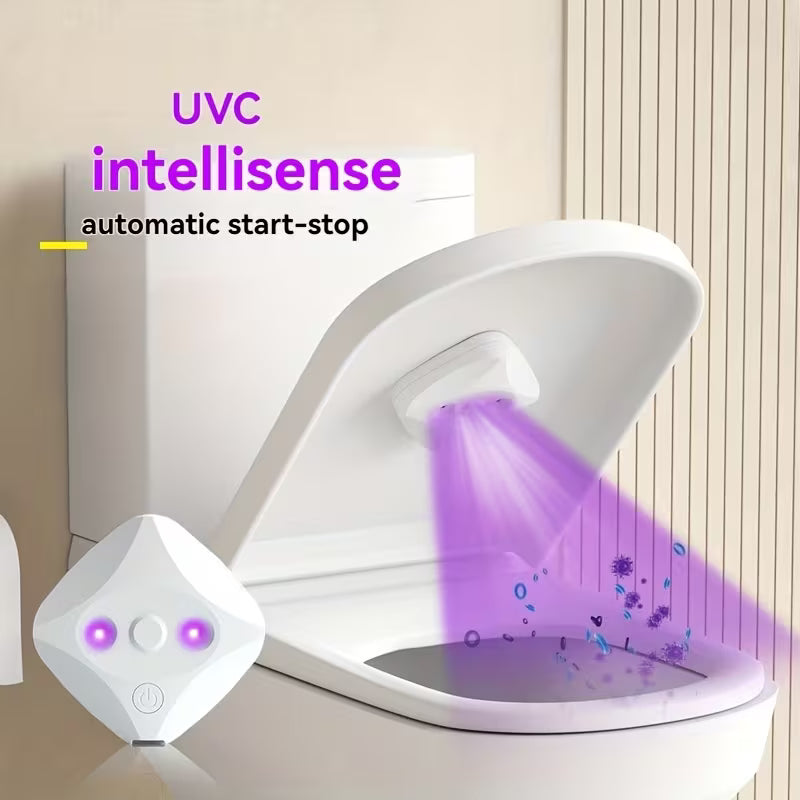 1 Smart Toilet Cleaner Toilet Purifier 1 Double-sided Adhesive Multifunctional And Portable, Easy to Install Suitable for Home And Business Travel