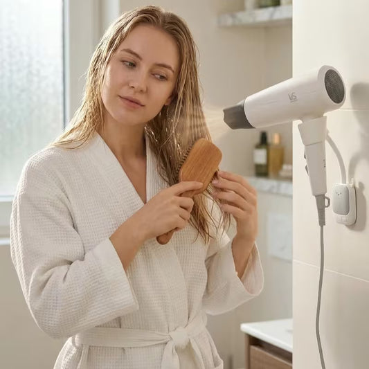 Extended Hair Dryer Stand with Extension Bar for Free Rotation, No Need to Punch Holes, Free Your Hands, And Make Blowing Hair Easy