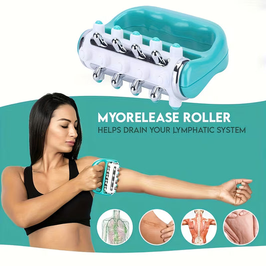 Lym Drain Massager, Fascia Release and Cuticle Removal Tool, Manual Massager, Suitable for Thigh, Hip, Legs, Back and Body
