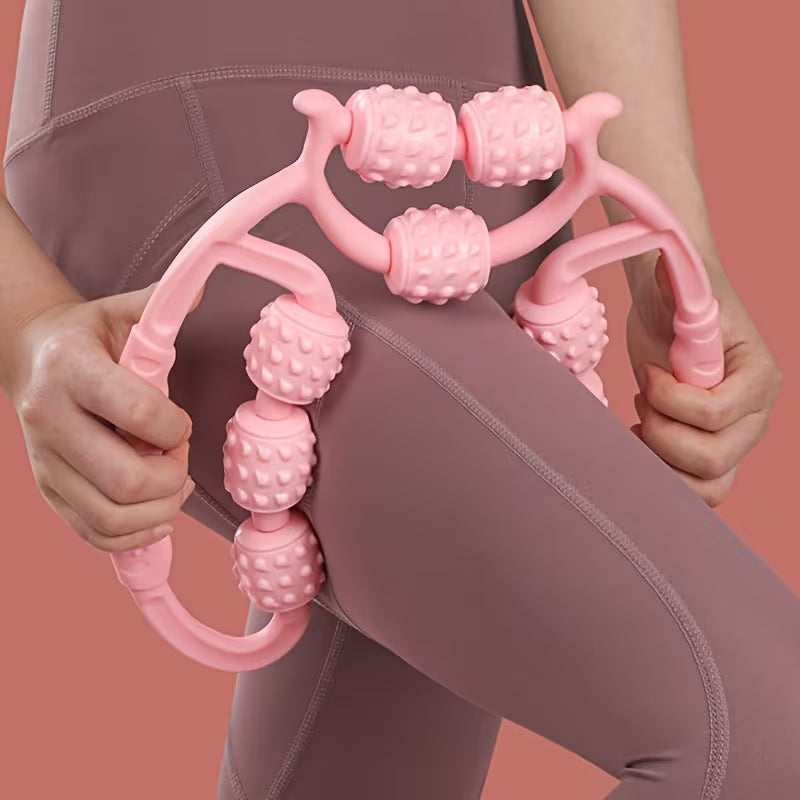 Nine-Roller Circular Leg Clamp Roller, Leg Massager, Muscle Relaxer, Leg Clamp, Home Use Leg Small Equipment