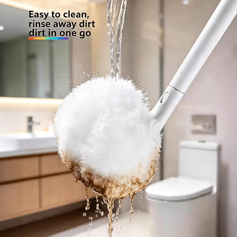 JOYBOS Multi-Purpose Bathtub Cleaning Brush with Long Handle Soft Bristles Shower Tile Scrub Brush Wall Mounted Storage Bathroom Floor Tub Deep Cleaning Brush Bathroom Cleaning Tool 2026 New