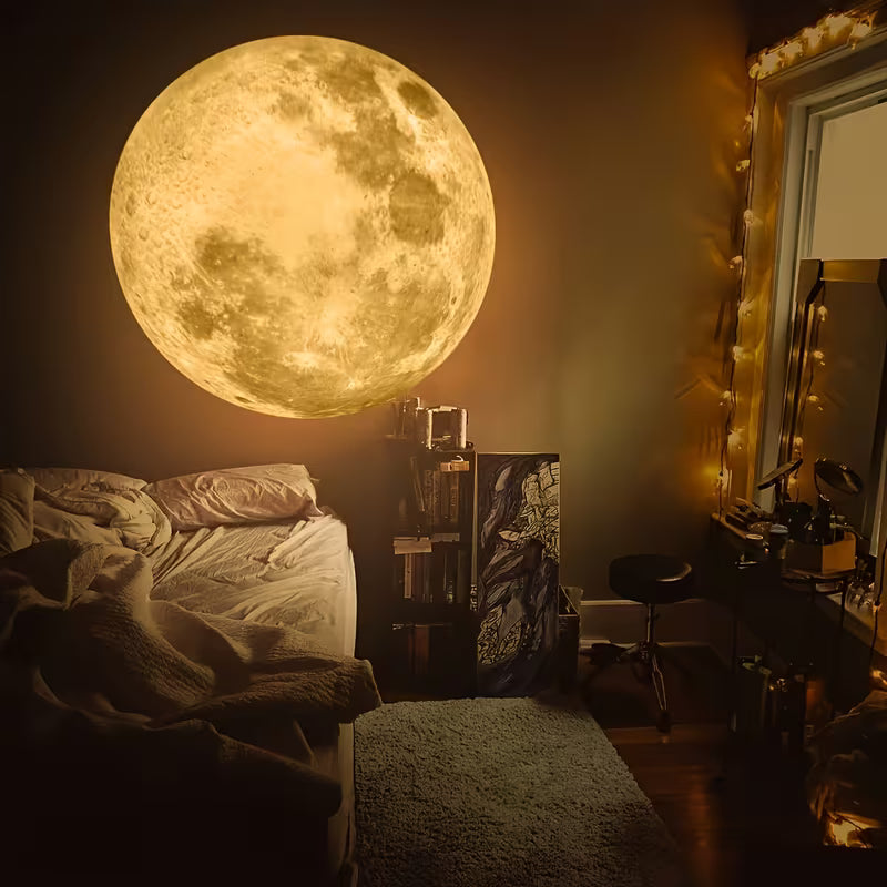 Starry Sky Projection Lamp, USB Powered, 360° Rotatable, Moon Lamp with Yellow, White, and Blue Slides, Bedroom Ceiling Decor Light, Proposal and Wedding Background Ambient Light, Portable Photo Prop, Perfect Essential Gift for 13 Holidays