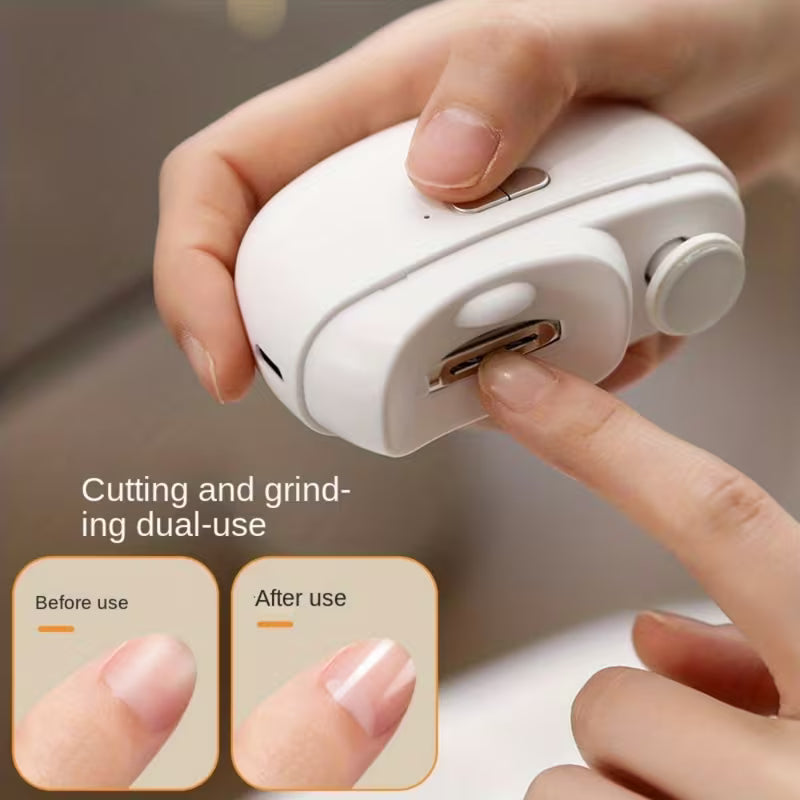 Electric Nail Clipper USB Rechargeable, 400Mah Lithium Polymer Battery, Suitable for Nail Art, Shaping, Polishing And Trimming, Perfect Gift for Friends And Family