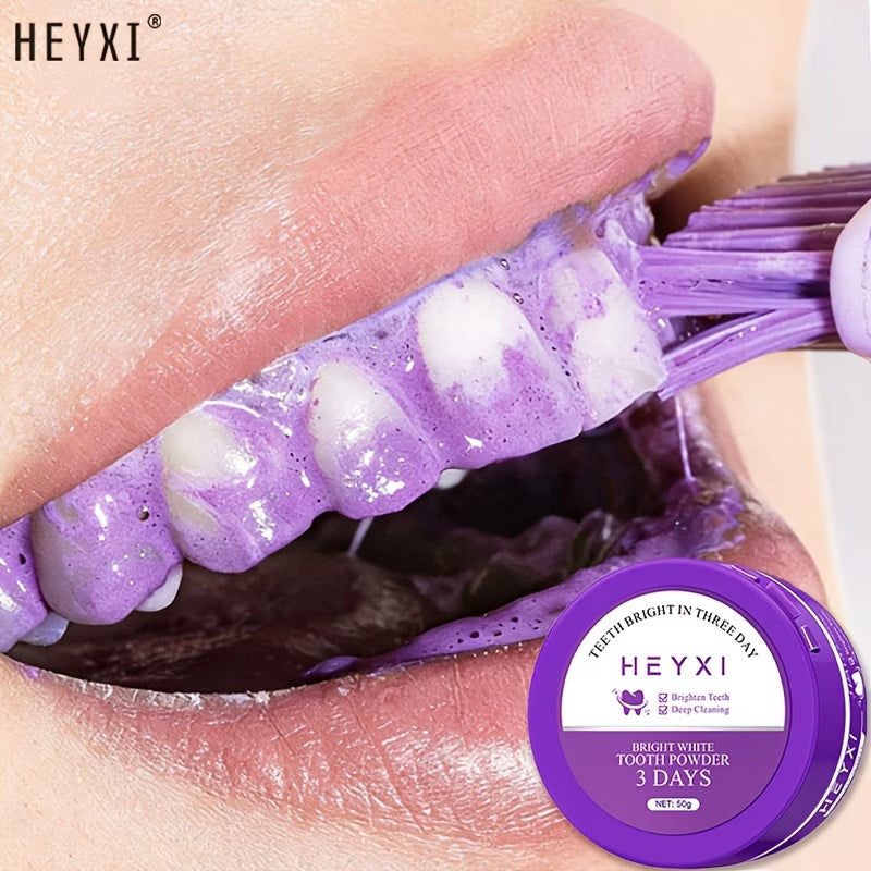 Purple Teeth Powder — Deep Cleaning, Freshens Breath, Essential for Personal Care