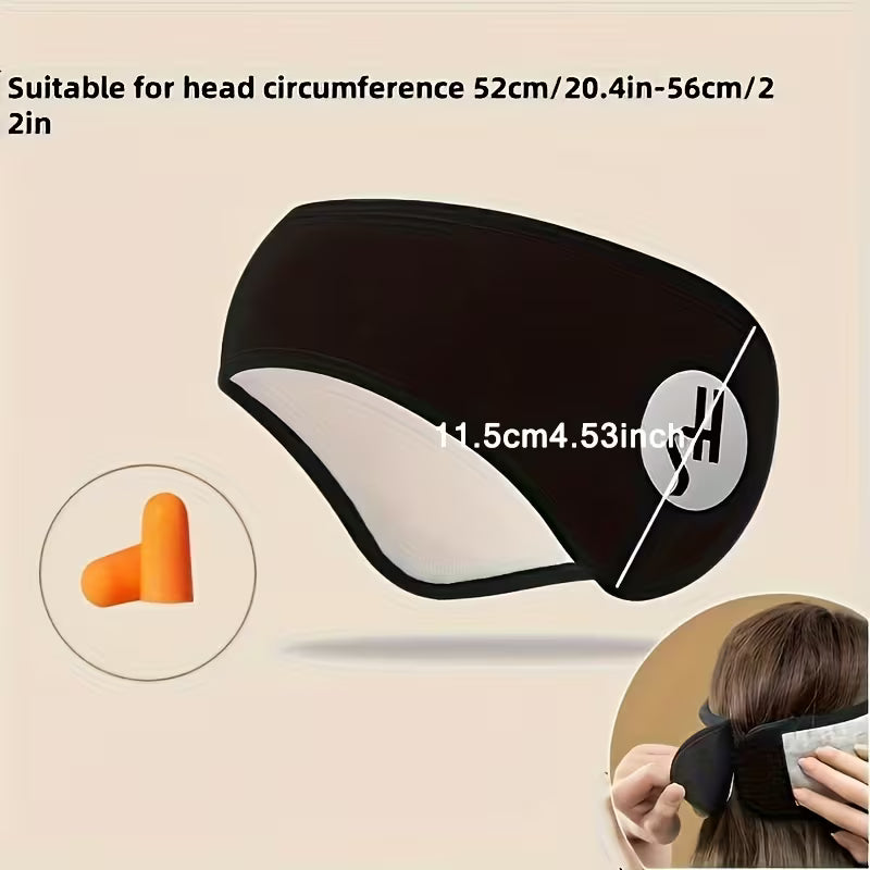 12pcs Noise-Canceling Sleep Set - Anti-Snoring Sleep Mask (1 Mask + 10 Earplugs + 1 Earplug Case), Suitable for Office, Dormitory, Travel, Naps, and Other Scenarios, Includes Basic Dormitory Essentials. The Product Features a Lightweight Design