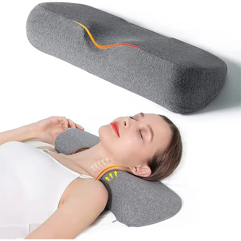 1pc Cervical Neck Pillow for Posture & - Pillow with C-Shaped Curve, Spinal Aid, -Snoring Sleep Aid, Neck & Back for Side/Back Sleepers