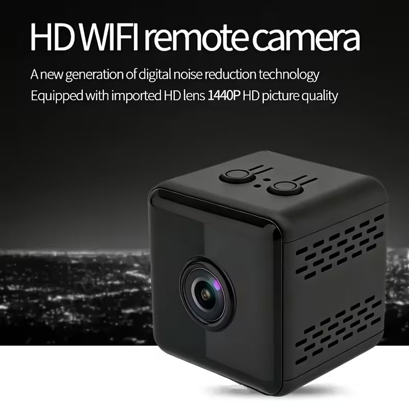 2K Mini Wireless Security Camera with 2.4G Wifi And Night Vision, Continuous Video Recording, Magnetic Mount Home Security Camera - Indoor Surveillance for Baby/Pet Monitoring, Usb/Battery Powered Compact Design, SD Card/Cloud Storage