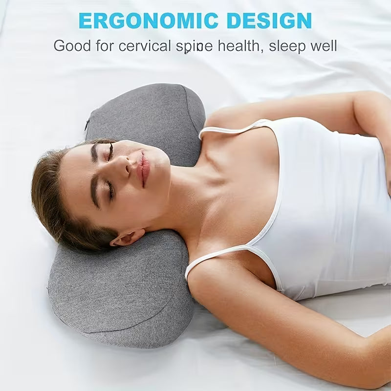 1pc Cervical Neck Pillow for Posture & - Pillow with C-Shaped Curve, Spinal Aid, -Snoring Sleep Aid, Neck & Back for Side/Back Sleepers