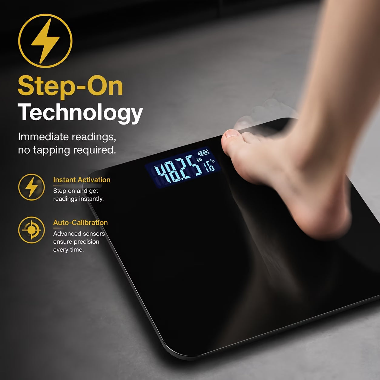 High Precision Bath Photo Room Scale, Electronic Scale, Accurate, LED Display Screen And Temperature Display (Switchable KG And Pound), Super Wide Platform, High Hardness Glass Material, Suitable for Gym, University Dormitory Family, Female Favorite