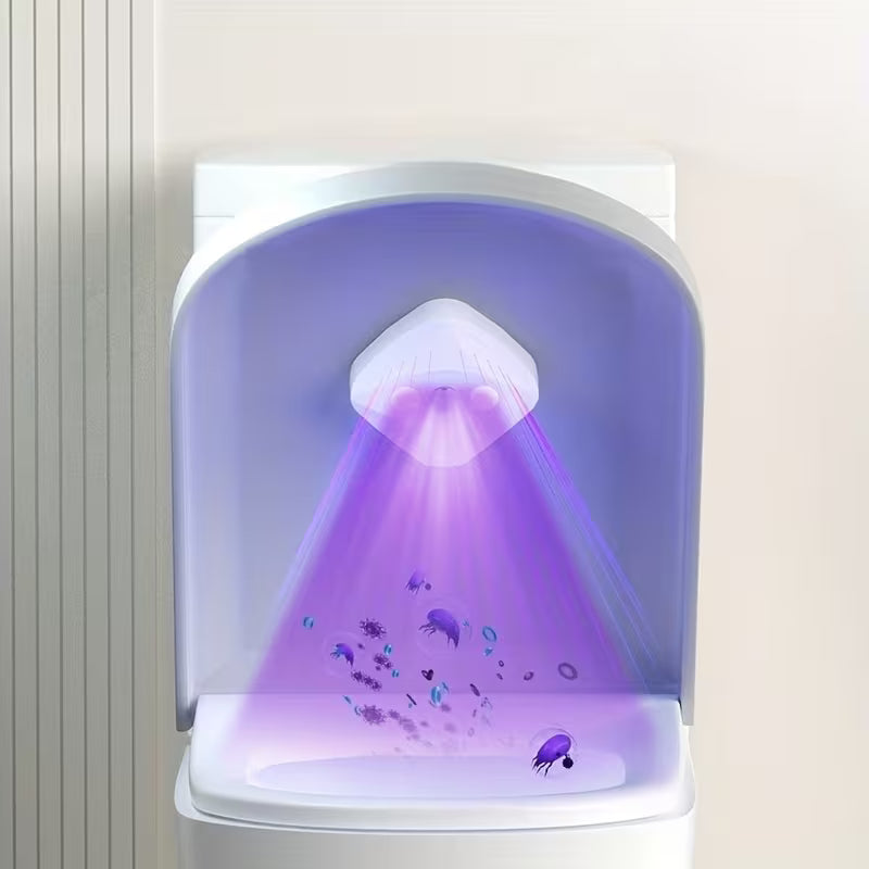 1 Smart Toilet Cleaner Toilet Purifier 1 Double-sided Adhesive Multifunctional And Portable, Easy to Install Suitable for Home And Business Travel