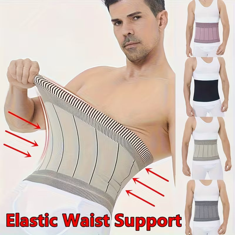 Men'S Adjustable Breathable Waist Belt, High-Elastic Comfortable Fit, Lightweight Moisture-Wicking Waist Wrap, Flexible Everyday Wear, Hand Washable, Comfortable for All-Day Use