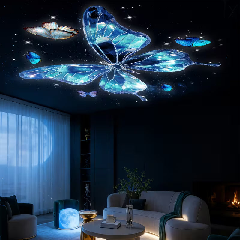Portable LED Projector Light, Equipped with 5 Replaceable Butterfly Projectors, USB Plug and Play, Suitable for Home Bedroom Ambiance, Bedside Wall Decoration, Holiday Gift, Home Lighting Fixtures.