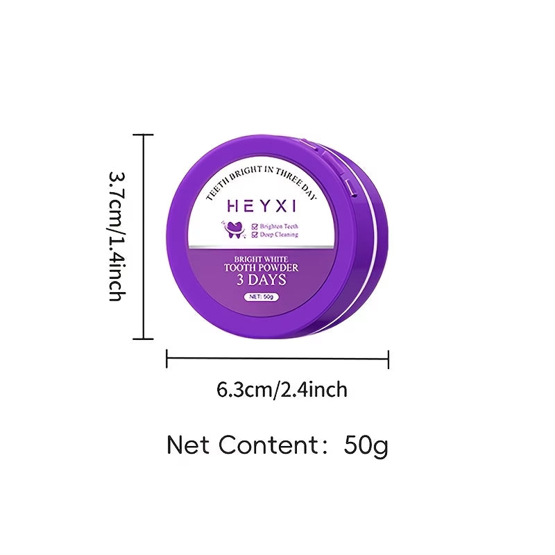 Purple Teeth Powder — Deep Cleaning, Freshens Breath, Essential for Personal Care
