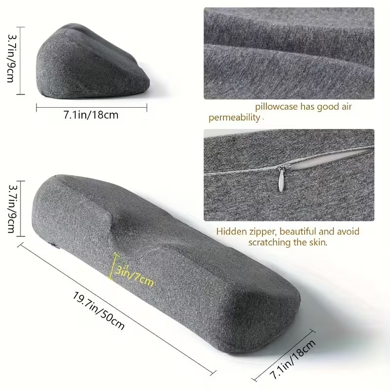 1pc Cervical Neck Pillow for Posture & - Pillow with C-Shaped Curve, Spinal Aid, -Snoring Sleep Aid, Neck & Back for Side/Back Sleepers