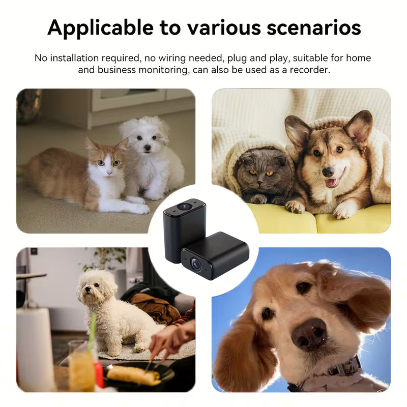 1pc X6 Connection Mini Camera, Real-time Monitoring, Infrared Night Vision, Motion Detection, Puppy Camera Nanny Camera, Home Security Smart Camera, Easy to Install Camera Indoors