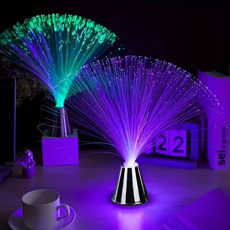 1pc Multicolor Gradient Starlight 14LED Light, Automatic Color Change with 7 Modes, Festival Decorative Ambient Light with Switch Control, Independent Plastic Base, Dreamy Decorative Lighting, Suitable for Various Atmospheric Decorations, Birthday