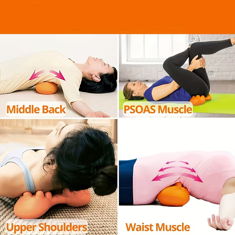 Trigger Point Back Massager for Sciatica - Deep Tissue Muscle Release Massage Tool with 14 Trigger Points for Optimizing Hip, Sacroiliac Joint, Pelvis, Sacrum and Lumbar, Special Features for and Muscle
