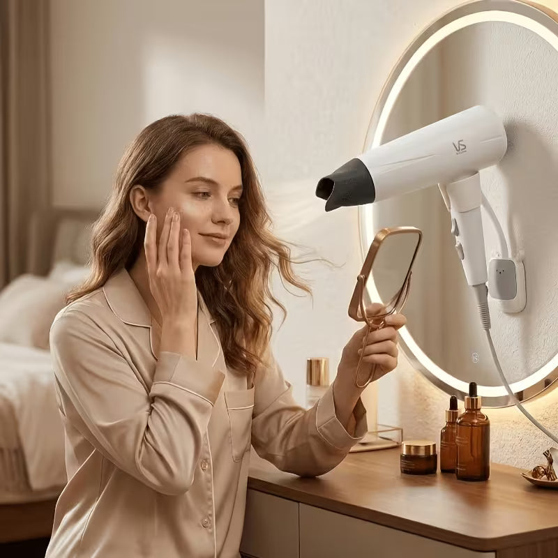 Extended Hair Dryer Stand with Extension Bar for Free Rotation, No Need to Punch Holes, Free Your Hands, And Make Blowing Hair Easy