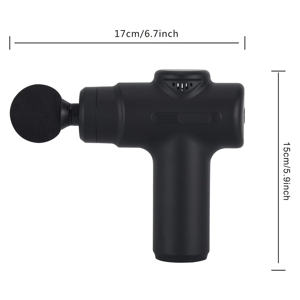 Electric massager, multifunctional portable fascia gun, USB charging port, 6-speed adjustment + 8 replaceable massage heads, suitable for muscle relaxation after exercise and fitness, a Christmas or Halloween gift for family, friends, and classmates