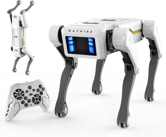 EVADA Robot Dog Smart - Interactive STEM Pet with Voice Control, 30+ Actions & APP Programming, Durable Design for Kids Age 6+ (Compatible with iOS/Android)