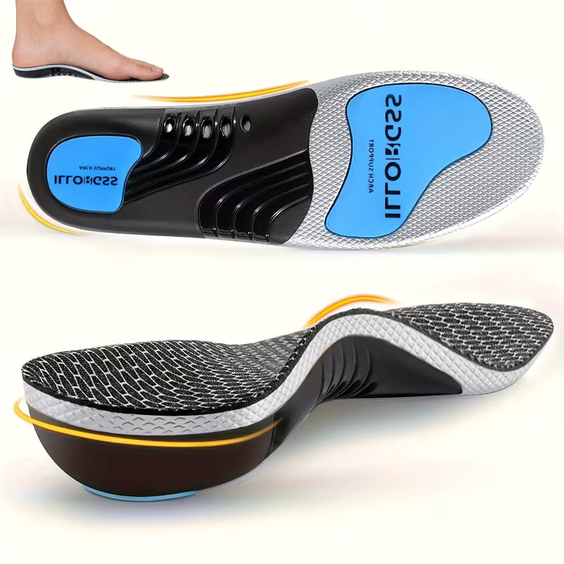 Arch Support Insoles for Men & Women- Soft PU Material, High Elasticity Shock Absorption, Ergonomic Design Sports Shoes, Work Boots, Casual Shoes, Comfort Insoles Standing All Day, Work, Sports, Hiking, And Daily Wear, Shoe Inserts|Ergonomic Insoles
