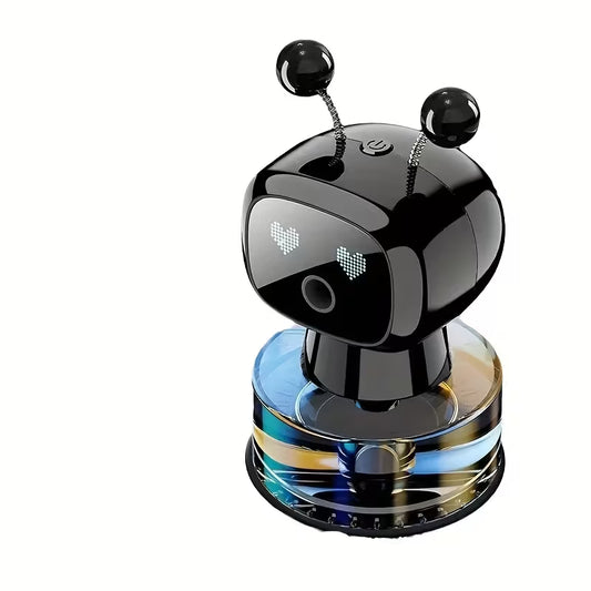 Robot Smart Car Air Freshener, USB Charging Design, Automatic Fragrance Spraying When The Car Starts And Stops, AI Expression Changes In Fun, Four Levels Of Fragrance Concentration Can Be Adjusted At Will, Ideal Car Decoration, The Best Gift