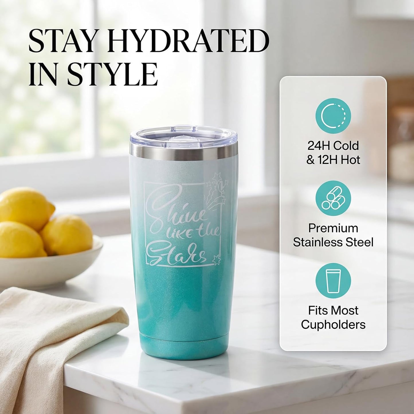 Gifts for Women and Mom, Birthday Gifts, Unique Gift Set for Christmas, Mothers Day, Valentines Day, Tumbler Personalized Present for Friendship, Her, Girlfriend, Wife, Teacher, Bridesmaids
