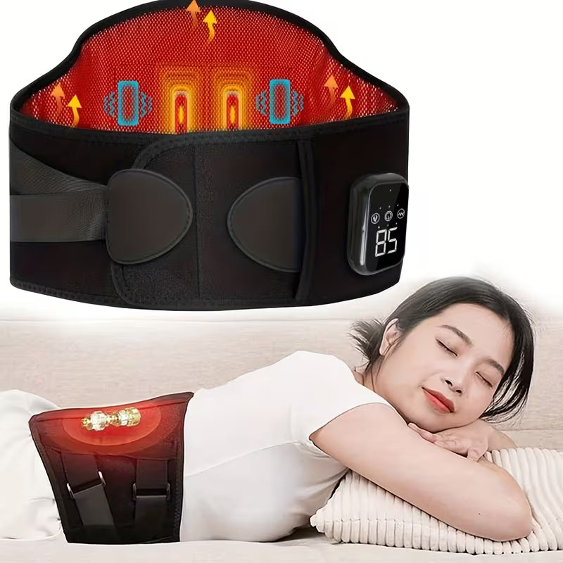Cordless Heating Pad with Massager, Portable Lower Back Massager Eligible Wearable, Father's Day Gifts, Birthday Gifts for Dad Mom Men Women, Wearable Massager, Soft Fabric, Easy To Clean 10K+ sold Sourced from EasyFit Shop Star storeStar