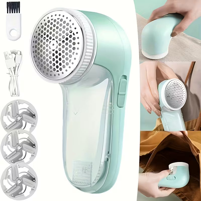 USB Rechargeable Electric Lint Remover, Portable Fabric Shaver for Sweaters, Coats, Sofas, Curtains, and Furniture, Lint and Pilling Remover