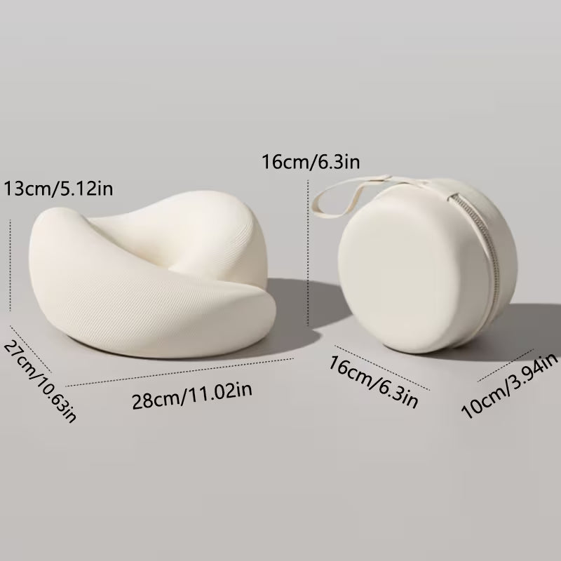 U-Shaped Travel Neck Pillow, Travel Pillow, Comfortable, Ergonomic Design, Suitable for Travel Aircraft, Cars, Family Road Travel Necessities, Delivery of Portable Storage Box