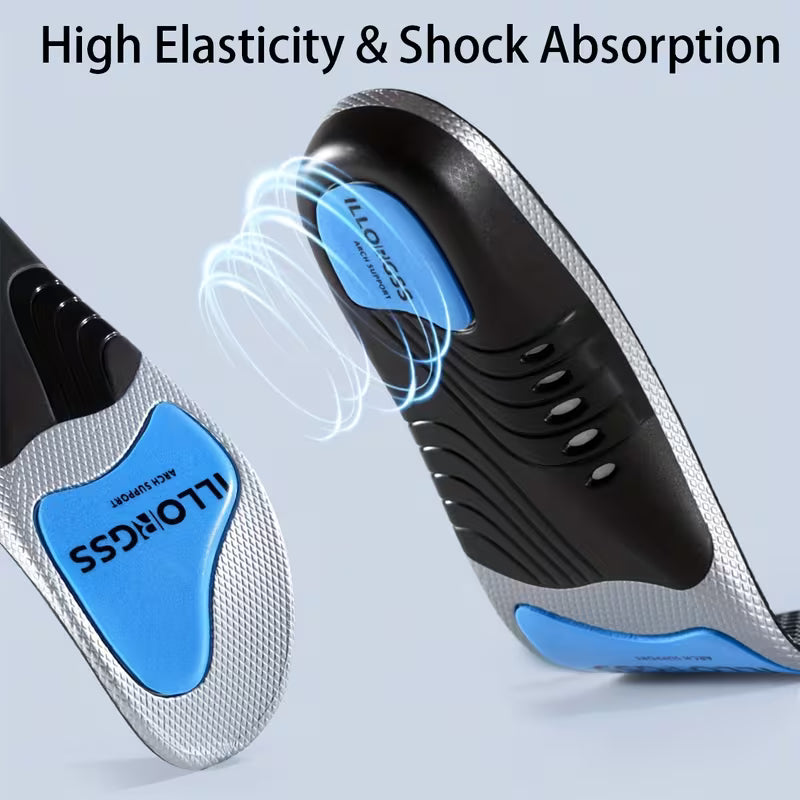 Arch Support Insoles for Men & Women- Soft PU Material, High Elasticity Shock Absorption, Ergonomic Design Sports Shoes, Work Boots, Casual Shoes, Comfort Insoles Standing All Day, Work, Sports, Hiking, And Daily Wear, Shoe Inserts|Ergonomic Insoles