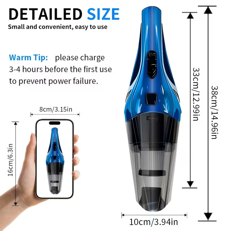 [Wireless Handheld Vacuum Cleaner]-6.999Kpa-Super Suction, Commercial Indoor Vacuum Cleaner, 99.5% Efficient Cleaning Home, Car, Office, Etc., Can Help You Clean Up Small Tasks Well, Essential for Lazy People. Small-Lightweight-Good Value.